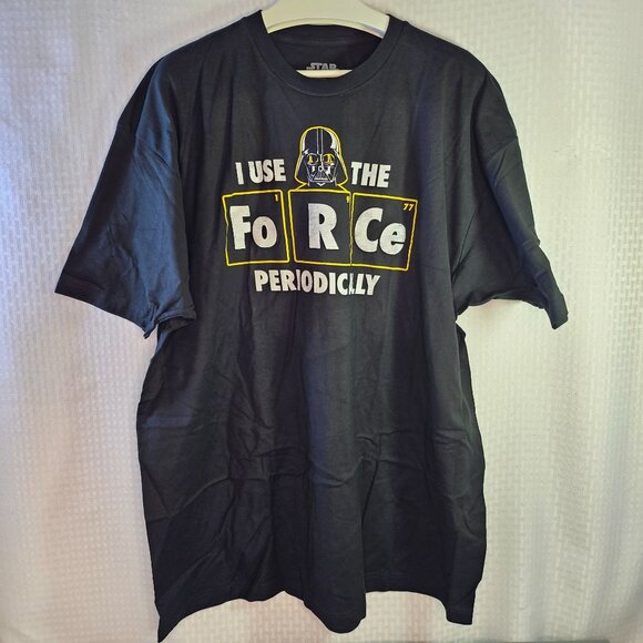 Star Wars Darth Vader "I Use The Force Periodically" T-Shirt 3XL Black - Picture 1 of 7